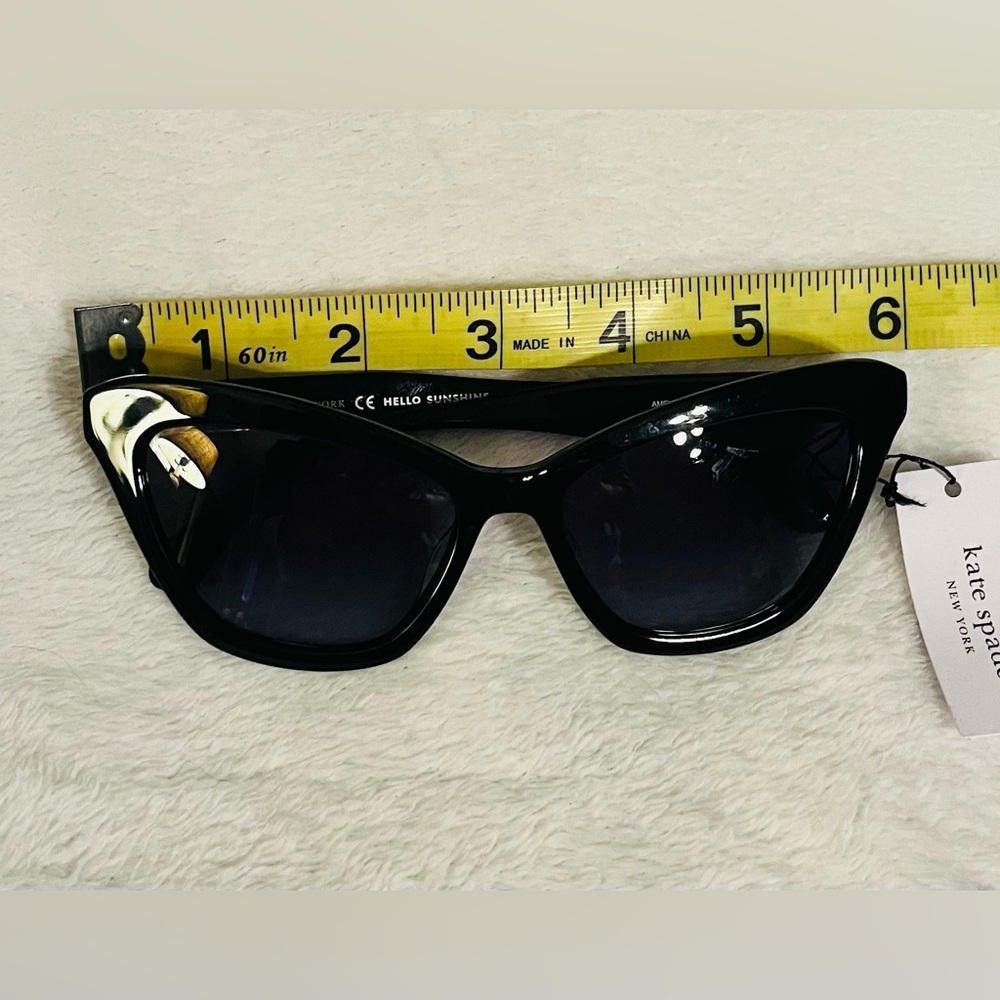 Kate Spade Amelie Black Sunglasses NWT! ♠️ - Picture 9 of 10